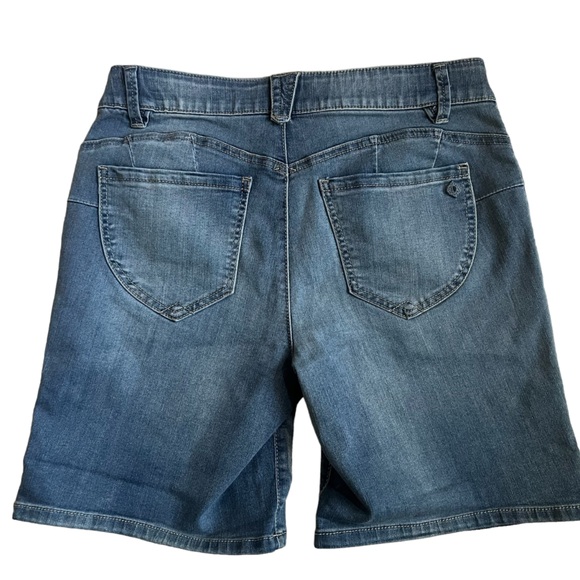 Democracy Abroad Solutions Light Blue distressed shorts - Picture 4 of 9